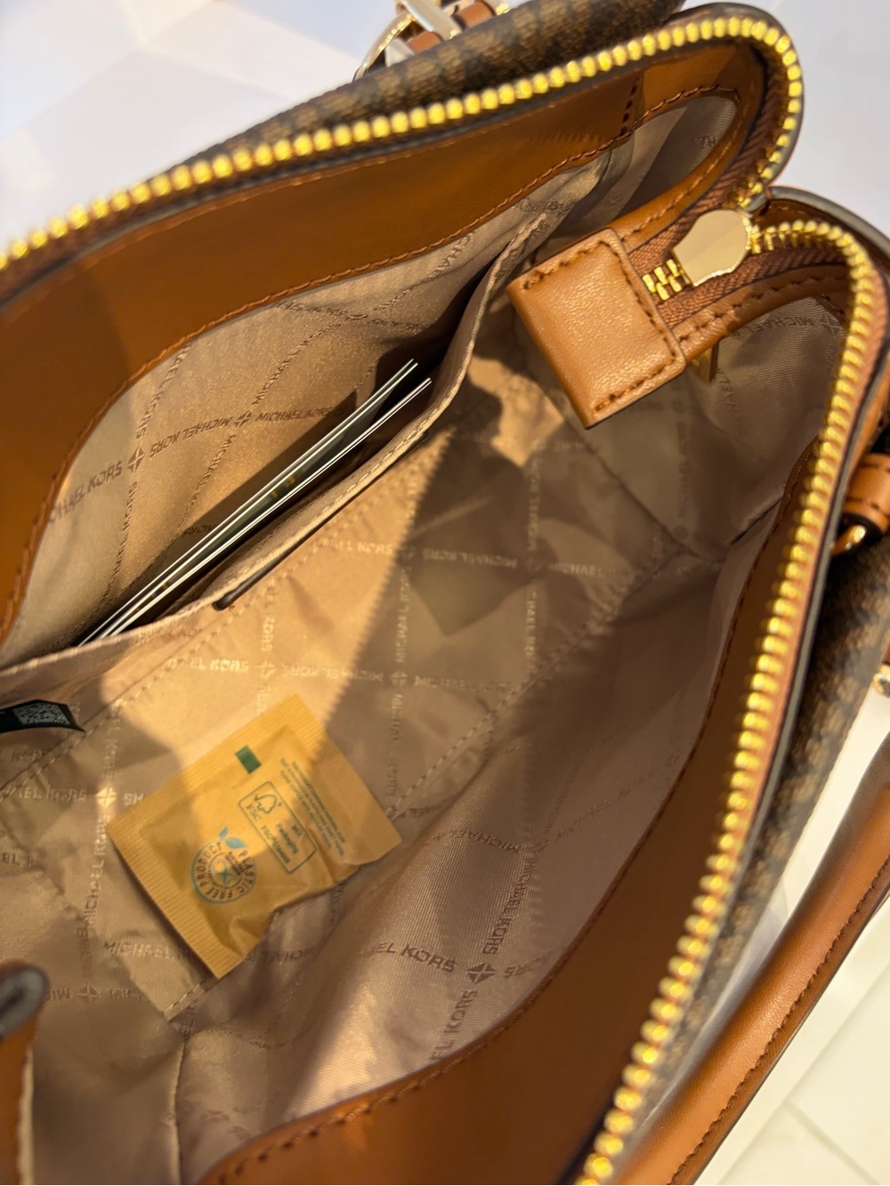 Michael Kors Marilyn Small Signature Logo Satchel Crossbody Bag - Picture 9 of 14